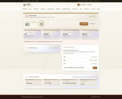 H-TPL13 member dashboard preview
